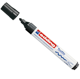 Marcatore per tessuto 4500  - punta tonda da 2,00 -3,00mm - nero - edding