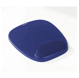 Mousepad con poggiapolsi - memory foam - blu - kensington