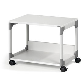 Mobile/carrello multifunzione system 48 - 60x43,2x47,7 cm - 2 ripiani - con ruote - grigio - durable