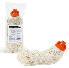 Mop falcon - cotone - 280 gr - bianco - in factory