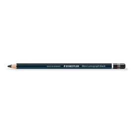Matita di grafite tipo carboncino mars lumograph black - gradazione 8b - staedtleri