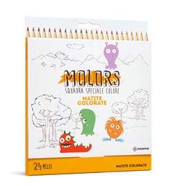 Matite colorate molors - osama - astuccio 24 colori