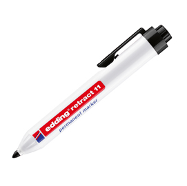 Marcatore permanente 11 retract - punta conica da 1,50-3,00mm  - nero - edding