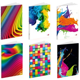 Maxiquaderno a4 40+2 80gr 4mm c/marg arcobaleno be more different bm