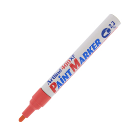 Marcatore perrmanente a vernice artline paint marker - punta 2,3mm tonda - rosso - artline