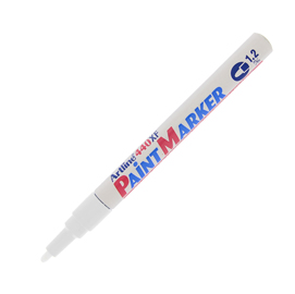 Marcatore permanente a vernice artline paint marker - punta 1,2mm tonda - bianco - artline