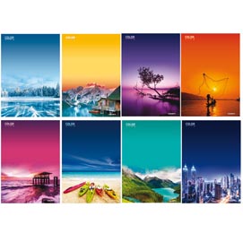 Maxiquaderno a4 20fg+1 - 80g - quadretto 5mm - serie color view 2019 - blasetti