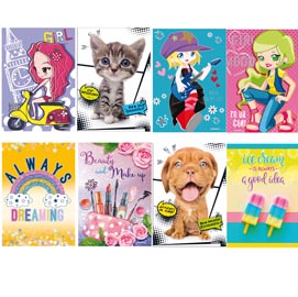 Maxiquaderno a4 20fg+1 - 80g - quadretto 5mm - serie kid girl 2019 - blasetti