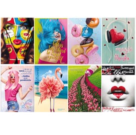Maxiquaderno a4 20fg+1 - 80g - 1 rigo - serie teen girl 2019 - blasetti