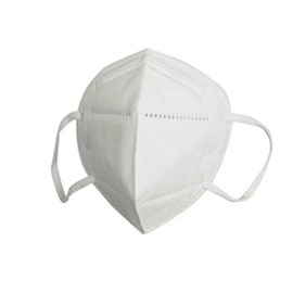 Mascherine bianca ffp2/kn95 pieghevole s/valvola imb.singolarmente