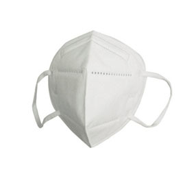Mascherine bianca ffp2/kn95 pieghevole s/valvola - imb. A due