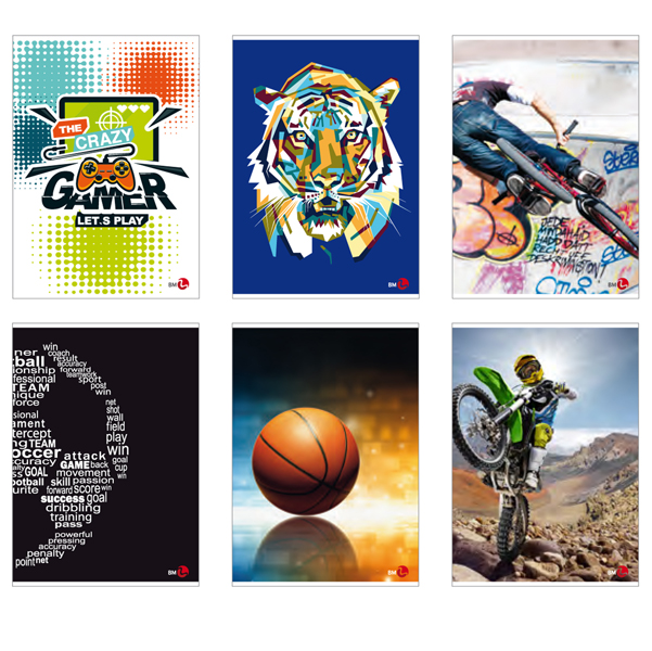 Maxiquaderno a4 40fg+2 80gr 5mm c/margine bambino 2020 bm