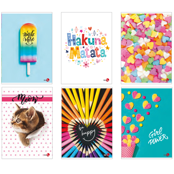 Maxiquaderno a4 40fg+2 80gr 5mm bambina 2020 bm