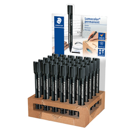 Marcatori marker lumocolor permanent - nero - staedtler - expo 30 pezzi
