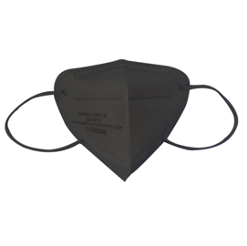 Mascherina ffp2/kn95 - pieghevole - senza valvola - grigio- imb.singolarmente