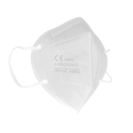 Mascherina ffp3 pieghevole s/valvola - bianca - imb. Singolarmente