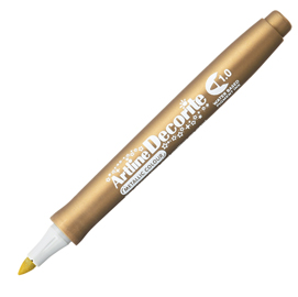 Marcatore decorite - punta tonda - 1.0 mm - oro - artline