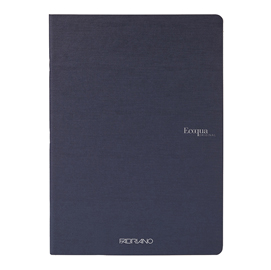 Maxiquaderno ecoqua original pm - a4 - 90 gr - 5 mm - 40 fogli - blu scuro - fabriano