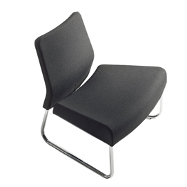 Modulo curva esterna divano slastic in similpelle nero unisit