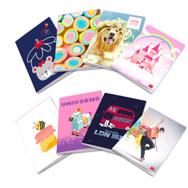 Maxiquaderno assortimento bimba - a4 - rigo di 1a - 42 fogli - 80 gr - pigna