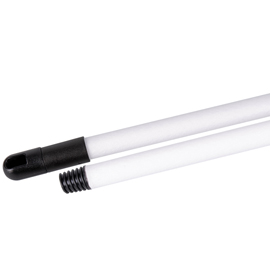 Manico frosted - con vite a filetto universale - 130 cm - bianco - la briantina professional