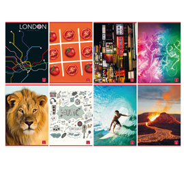 Maxiquaderno assortimento ragazzo - a4 - 1 rigo - c/margine - 42 fogli - 80 gr - pigna