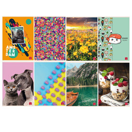 Maxiquaderno assortimento ragazza - a4 - 1 rigo - 42 fogli - 80 gr - pigna