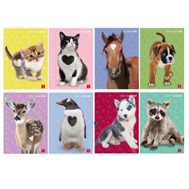 Maxiquaderno dolci cuccioli - a4 - 10 mm - 42 fogli - 80 gr - pigna