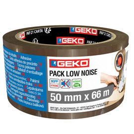 Nastro adesivo - 5 cm x 66 m - ppl - silenzioso - avana - geko
