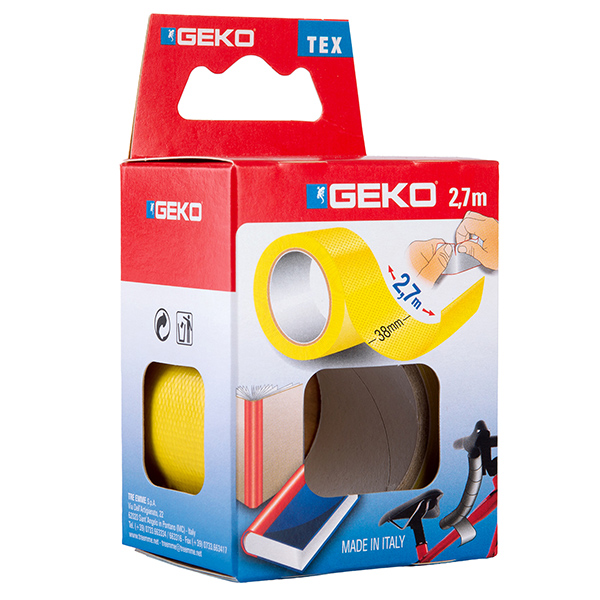 Nastro adesivo telato tex - 38 mm x 2,7 m - giallo - geko