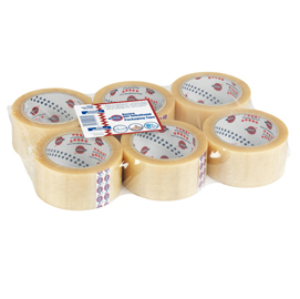 Nastro adesivo pvc 330 - 50 mm - trasparente - eurocel - rotolo da 66 mt