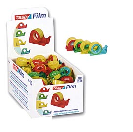 Nastro adesivo tesa® film con chiocciola - 10 mt x 15 mm - trasparente - tesa®