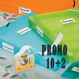 Nastro di carta adesiva post it® cover up - rimuovibile - 25mm x 17,7mt - post it®