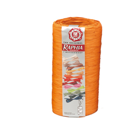Nastro raphia synthetic - arancio 31 - 200mt - bolis