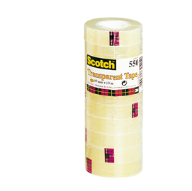 Nastro adesivo scotch  550 - 19 mm x 10 mt - ppl - scotch  -  torre 8 rotoli