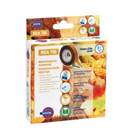 Nastro biadesivo 700rda - 25 mm x 33 mt - trasparente - eurocel