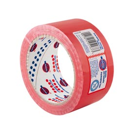 Nastro adesivo pp 36nn - 50 mm - rosso - eurocel - rotolo da 66 mt