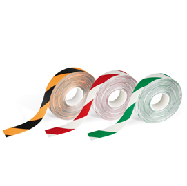 Nastro adesivo da pavimento - extra forte - 50 mm - giallo/nero - durable - rotolo da 30 m