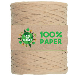 Nastro rafia - 100 m - carta - beige 32 - brizzolari