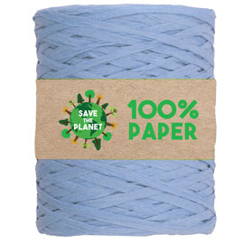 Nastro rafia - 100 m - carta - azzurro 06 - brizzolari