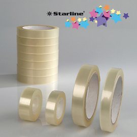 Nastro adesivo - 15 mm x 33 mt - trasparente - starline - torre 10 rotoli