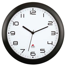 Orologio da parete hornew - diametro 30 cm - nero - alba