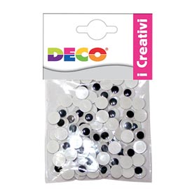 Occhietti adesivi tondi - misure assortite - cwr - busta 50 pezzi