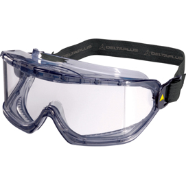 Occhiali a maschera galeras clear - policarbonato/pvc - incolore - deltaplus