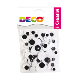 Occhietti adesivi ovali - misure assortite ovali - cwr - busta 50 pezzi