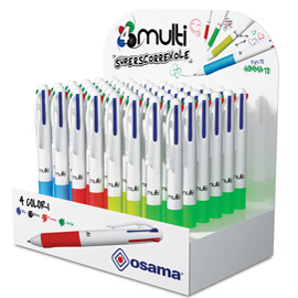 ==ow 10157 espositore 48 penne multisfera in colori assortiti osama