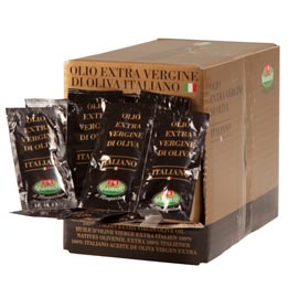 Olio extra vergine d'oliva italiano - bustina monodose da 10 ml - viander - conf. 100 pezzi