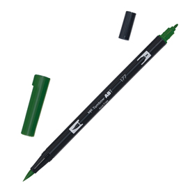 Pennarello dual brush 177 - dark jade - tombow