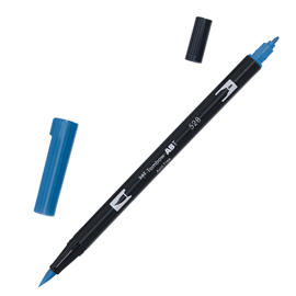 Pennarello dual brush 528 - navy blue - tombow