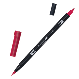 Pennarello dual brush 847 - crimson - tombow